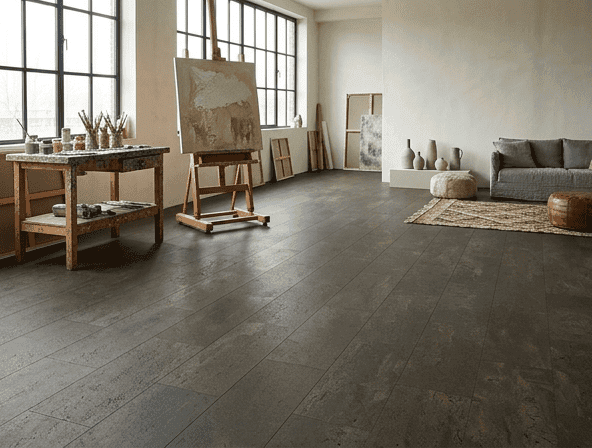 Cork flooring acoustic absorption - reduces impact noise between floors