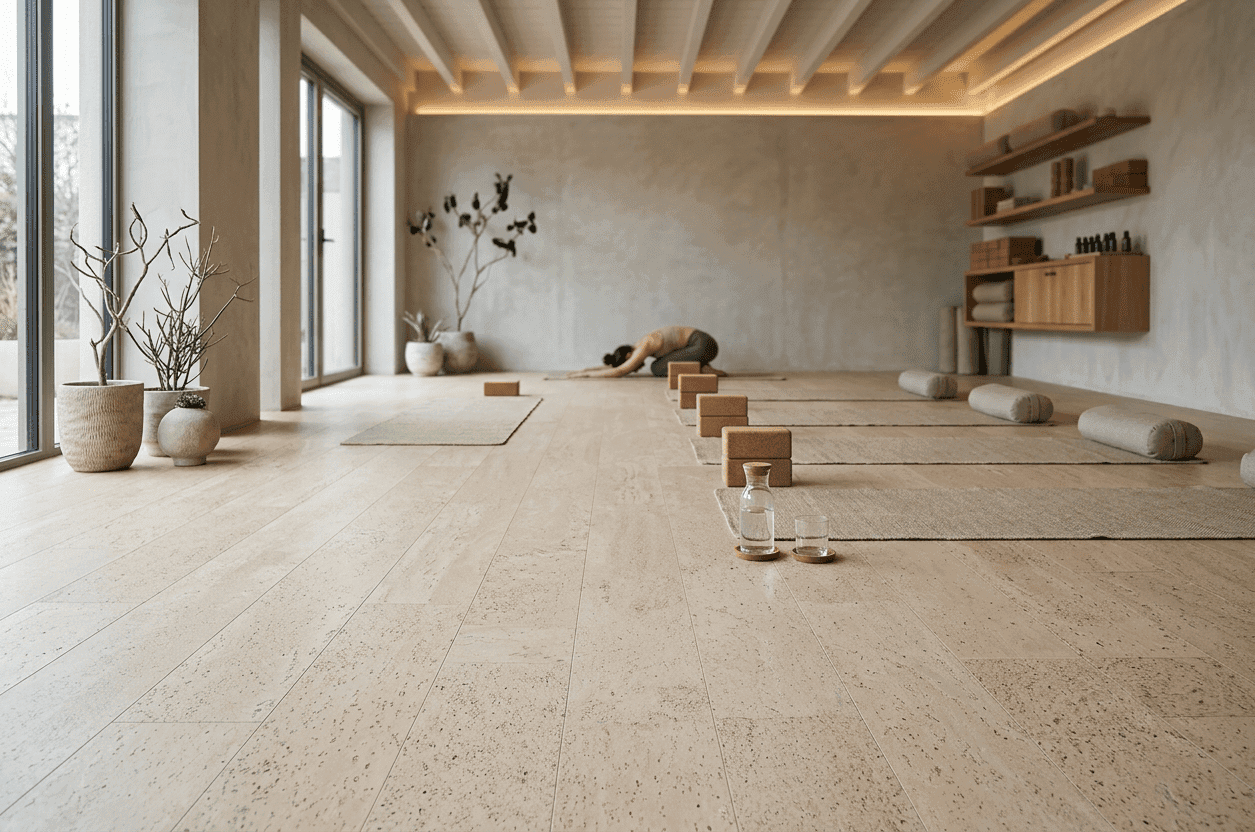 Cork flooring acoustic performance
